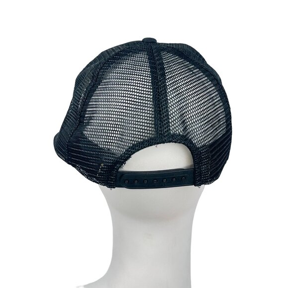 Vintage Nissin Davey Allison Snapback Baseball Hat Cap #28 OSFA Blue NASCAR - Picture 6 of 16